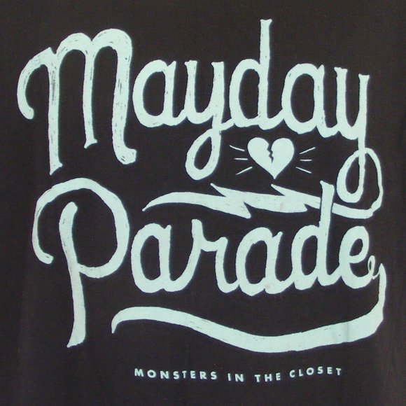MAYDAY PARADE Tshirt, L, Band, Monsters In the Closet, Black, Concert/Band Black - Picture 8 of 8
